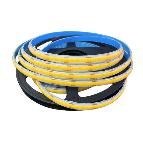 12v 10mm Submersible 576 LED COB Strip Light IP68 5m Roll 3500k Bing Light - Light Market
