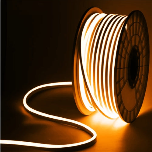 12v 3mm Neoflex3 216 LED Neon Rope Light Amber 1m Bing Light - Light Market