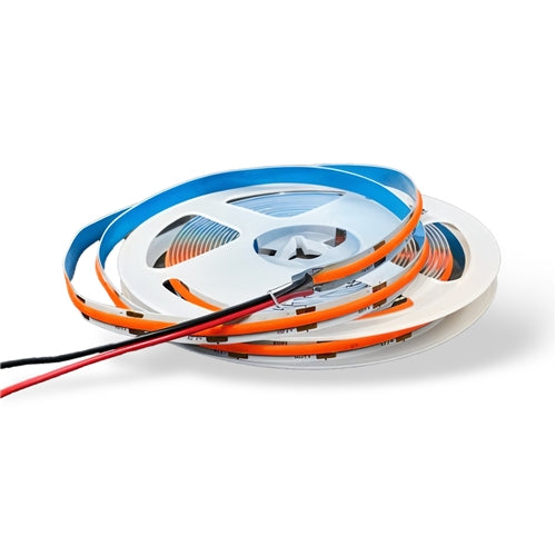 12v 8mm 480 Led Halo Cob Strip Light 5m Amber Bing Light - Light Market