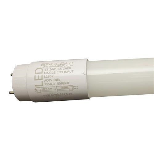 T8 5ft 24w Polycarbonate Led Butcher Tube Single End Bing Light