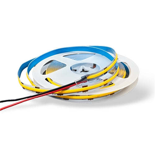 12v 8mm 260 LED COB Strip Light IP20 5m 6000k