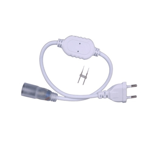 220v 14mm Round Neon LED Rope Light Power Cable