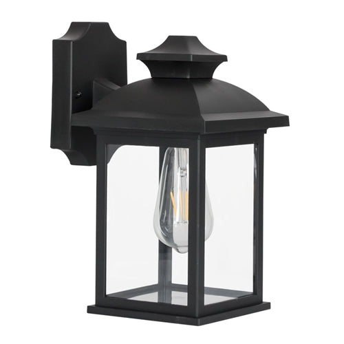 4 Panel Glass Wall Lamp - L570 Black