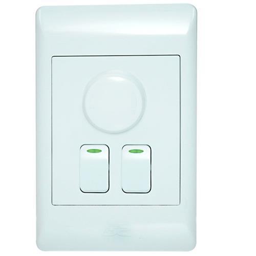 4X2 2 Lever 500w Rotary Dimmer Switch CN-K032 - Light Market