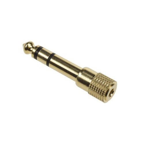 6.35mm Male Jack to 3.5mm Female Aux Adaptor - Light Market