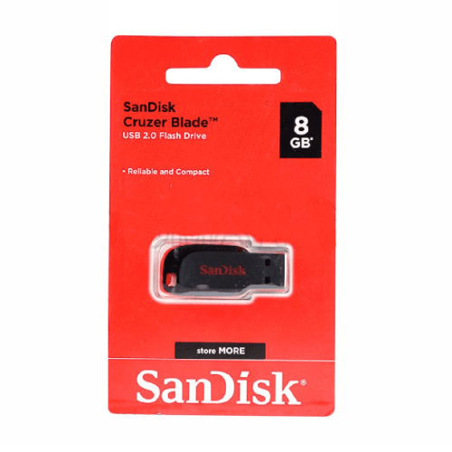 8gb Cruzer Blade USB Flash Drive Sandisk - Light Market
