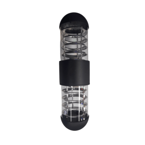 E27 Wall Lamp Double Round Black A0331 SB - Light Market