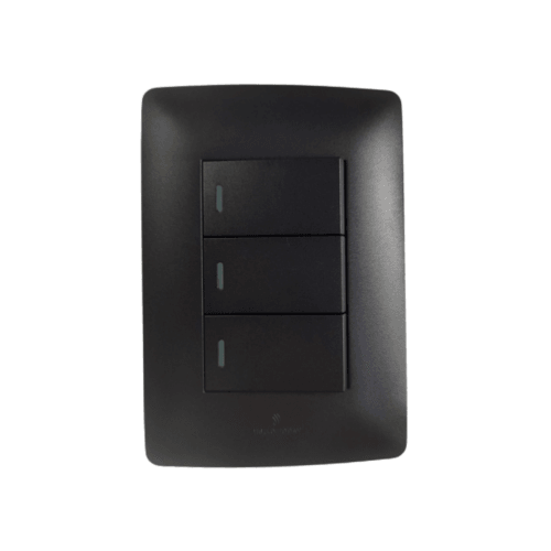 4x2 3 Lever Light Switch Charcoal S2-103/1
