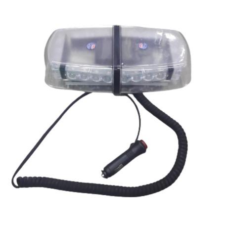 12v 24 Led Red Magnetic Roof Mount Led-235h Federal Star Shield