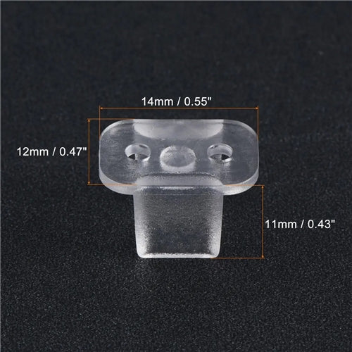 8mm x 14mm  Neon LED Rope Clip