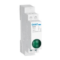1 Pole Indicator Light Din Rail Green ND9 Chint - Light Market