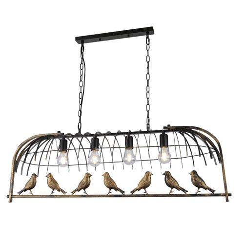 E27 Dining Lamp Black & Gold DL6132/4