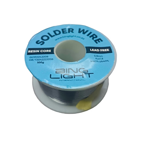 Solder Wire 0.8mm Resin Core 100g