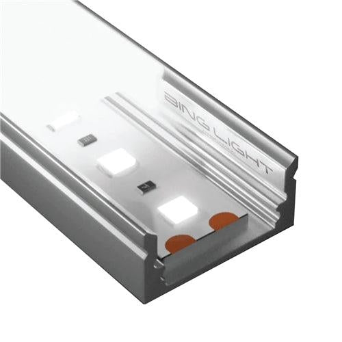 3M Surface Mounted Aluminium Channel for LED Strip Lights 17x7mm Bing Light 509