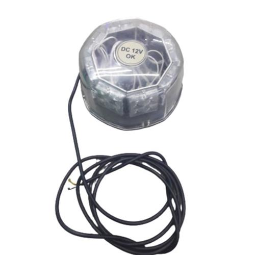 12-24v Led Magnetic Round Roof Mount Flashing Blue - Light Market