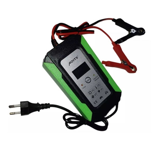 12V 10A Intelligent Pulse Battery Charger with LCD Display AOITS IT-102 - Light Market