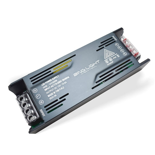 12V 16.6A 200W Slim Cage Power Supply Bing Light - Light Market