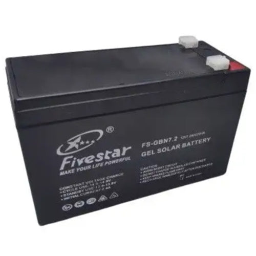 12v 7.2ah Rechargeable Gel Battery FS-GBN7.2 - Light Market