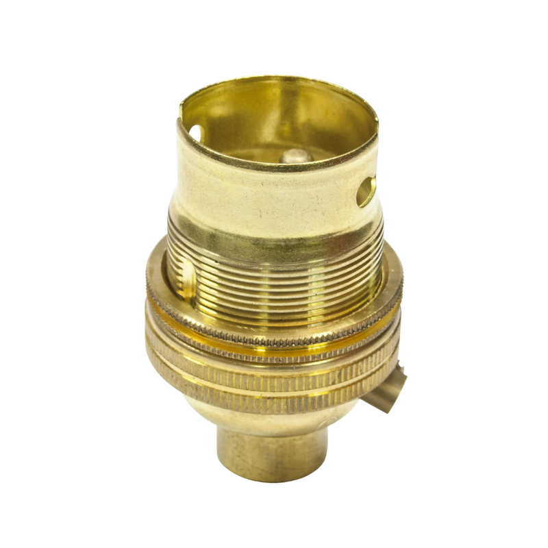 B22 10mm Lampholder Brass