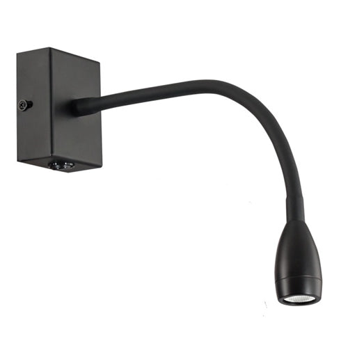 Metal LED Wall Fitting with Gooseneck Arm and Switch 3000k - WB040/1