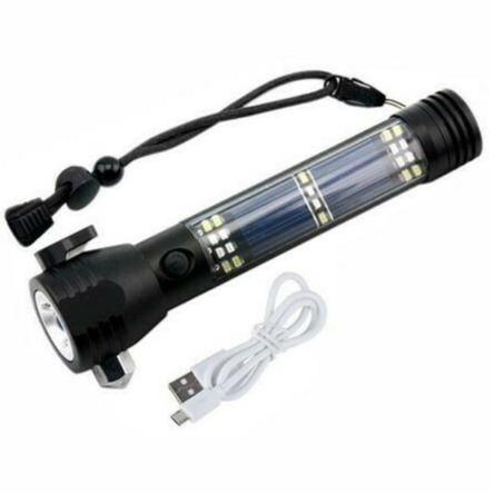 Multi-function Solar Rechargeable Torch