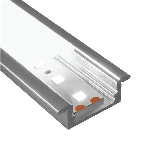 3M Recessed Aluminium Channel for LED Strip Lights 17x7mm Bing Light 508