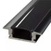 1M Recessed Aluminium Channel for LED Strip Lights Bing Light 15.5x6.7mm Black 618BK - Light Market
