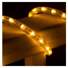 220v 2 Wire Round Led Rope Light 3500k 1m Bing Light - Light Market