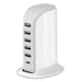220V Multi-Port USB Super Charger White - AJ-10 - Light Market