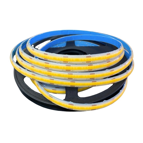 24v 10mm Submersible 576 LED COB Strip Light IP68 20m Roll 3000k Bing Light - Light Market