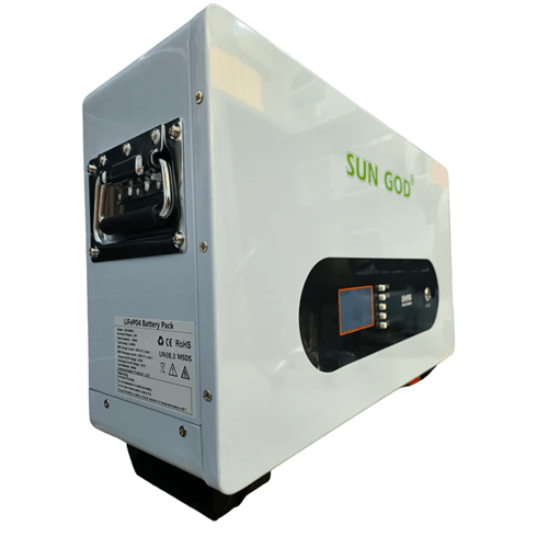 24V 2.4KWh 100Ah Lithium Battery - Sungod - Light Market