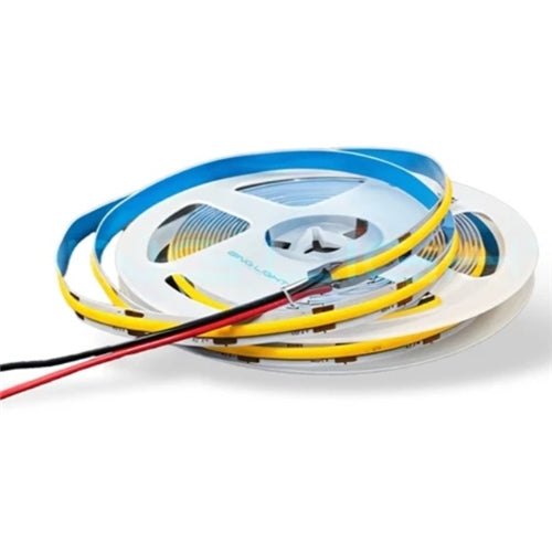24v 8mm 320 LED COB Strip Light IP20 10m Roll 3000k - Light Market