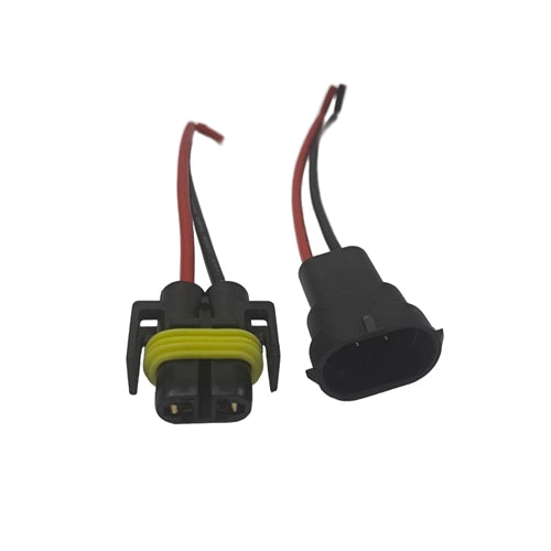 H11 Male Plug Connector & socket bulb holder cable set