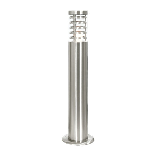 Outdoor Stainless Steel Bollard with Clear Polycarbonate Cover IP44 - L606