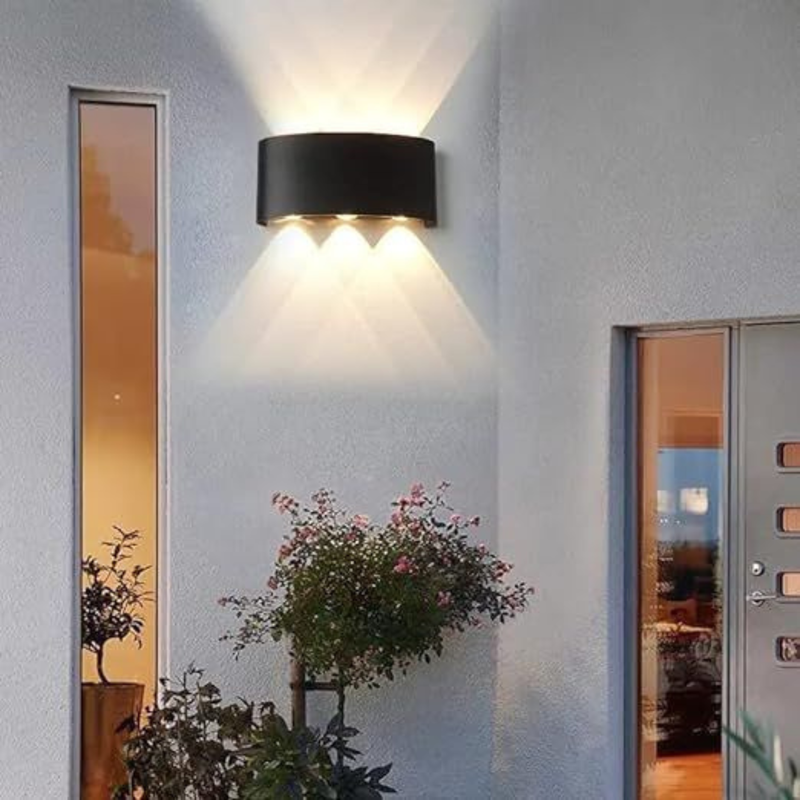 LED Up and Down Wall Light Black 3000k DRWL0013
