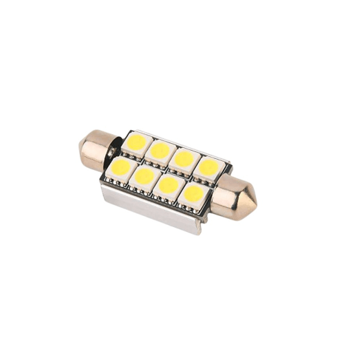 12v 5050 x 8 Led Festoon Bulb 6000k Bing Light