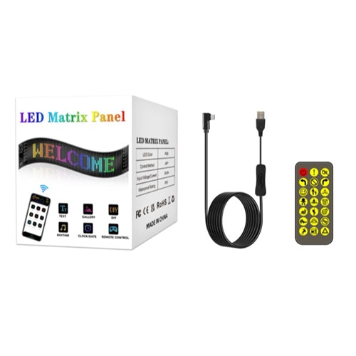 5V 2A 16x32 LED Programmable Matrix Panel 70x 173mm