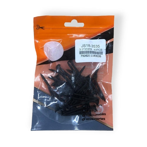 3.5x35mm Drywall Screws Black 40 Pack