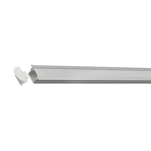 2M Low Spotting Deep Recessed Aluminium Channel for LED Strip Lights 23mm x 12.5mm - HVS424 - Light Market