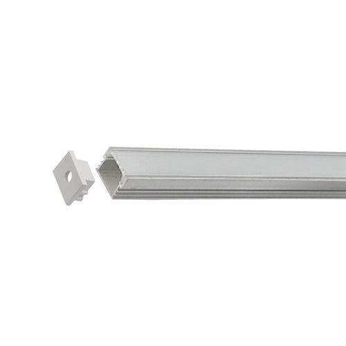 2M Low Spotting Deep Surfaced Aluminium Channel for LED Strip Lights 16mm x 12.5mm - HVS423 - Light Market