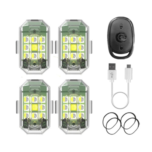 7 Color Rgb Module 7 Color LED Wireless RGB Modules 4 Set with Remote Control DL-004 ...