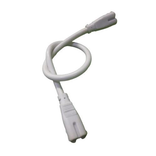 White figure 8 power cord on white background, electrical replacement cable