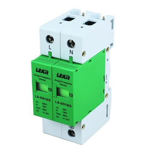 Surge Protector 2 Pole 10-20kA 320v LS-DD10/2 Din Rail Lear