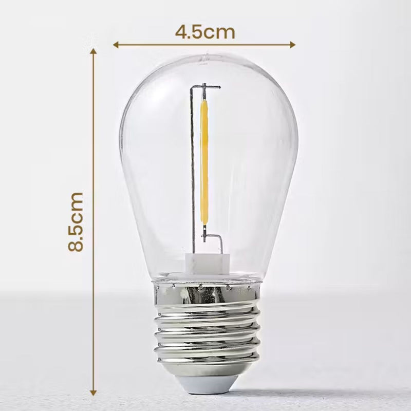 20m 220V Decor String Light with Bulbs Joinable 3000K
