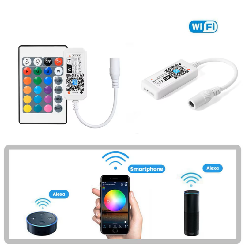 5-28v 24 Key RGBW Wifi Controller