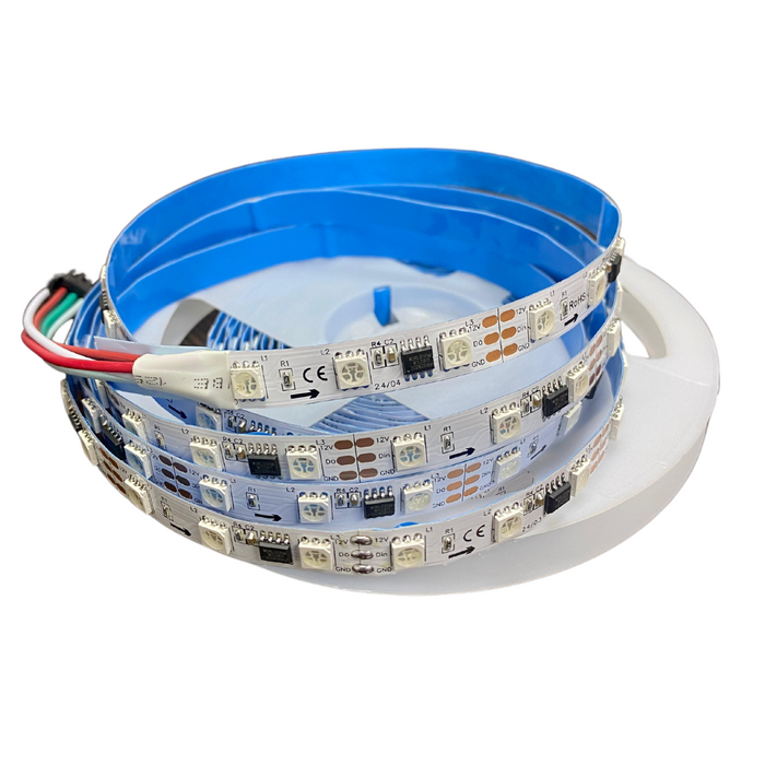 12v 10mm 5050 60 LED Chroma Wave Digital Strip Light 5m Roll Rgb Bing Light