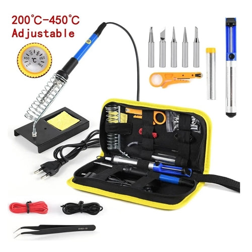 60W Variable Temp 15 piece Soldering Iron Kit CTC-931