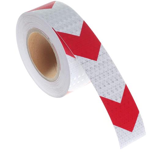 Reflective Arrow Tape 50mmx5m Red and White