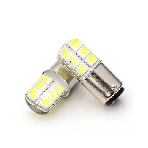 12V Double Contact LED Brake Lights White 2 Pack - (2835-12-1157)