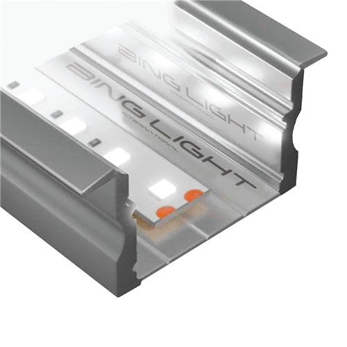 3M Deep Recessed Aluminium Channel for LED Strip Lights Bing Light 3020A-2 - Light Market